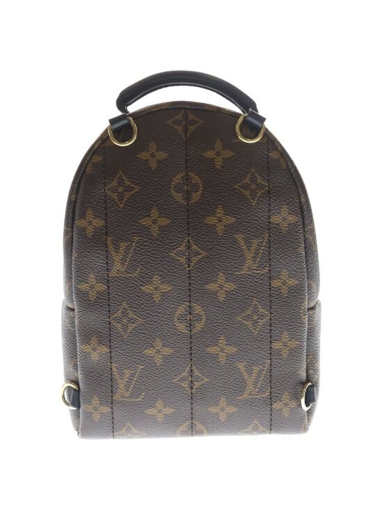 Louis Vuitton Palm Springs Mini Leather Backpack Gold Brown main image 4